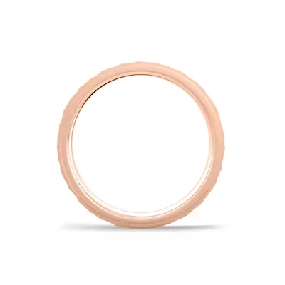 Hammered Satin Flat Comfort Fit Band (4mm)