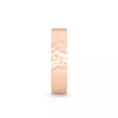 Hammered Satin Flat Comfort Fit Band (4mm)