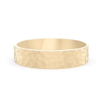 Hammered Satin Flat Comfort Fit Band (4mm)