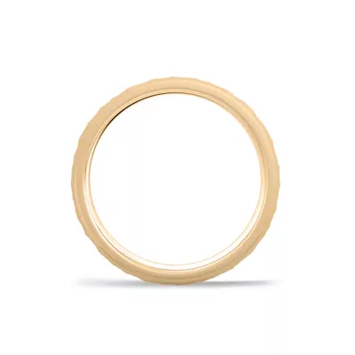 Hammered Satin Flat Comfort Fit Band (4mm)
