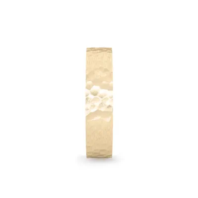 Hammered Satin Flat Comfort Fit Band (4mm)