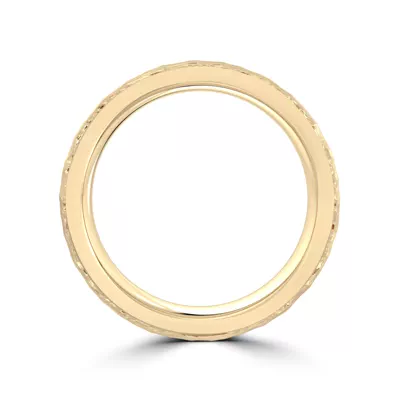 Hammered Satin Flat Comfort Fit Band (6mm)