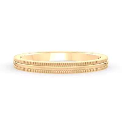 High Dome Coin Edge Band (2mm)