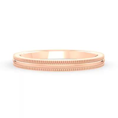 High Dome Coin Edge Band (2mm)