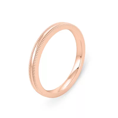 High Dome Coin Edge Band (2mm)