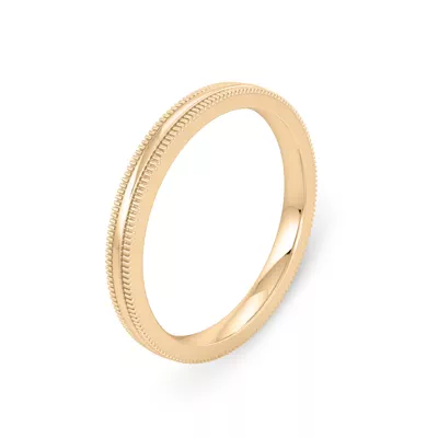 High Dome Coin Edge Band (2mm)