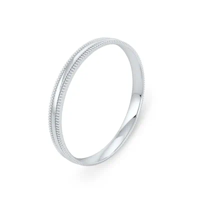 High Dome Coin Edge Band (2mm)