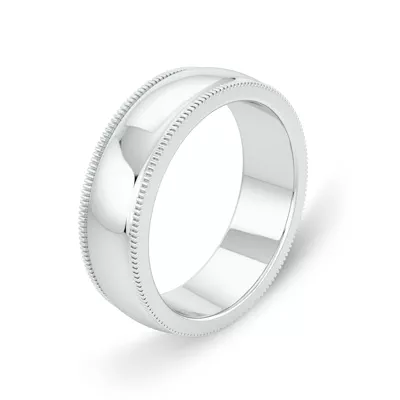 High Dome Coin Edge Band (6mm)