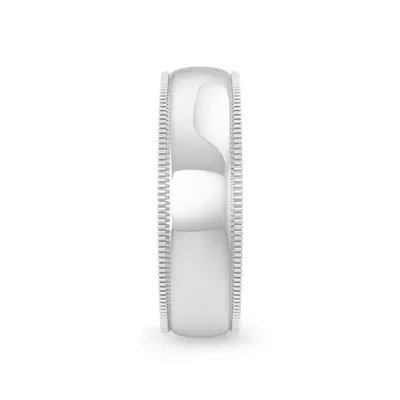 High Dome Coin Edge Band (6mm)