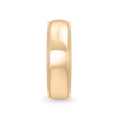 High Dome Coin Edge Band (6mm)