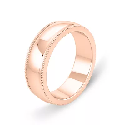 High Dome Coin Edge Band (6mm)