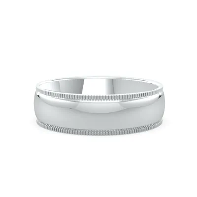 High Dome Coin Edge Band (6mm)