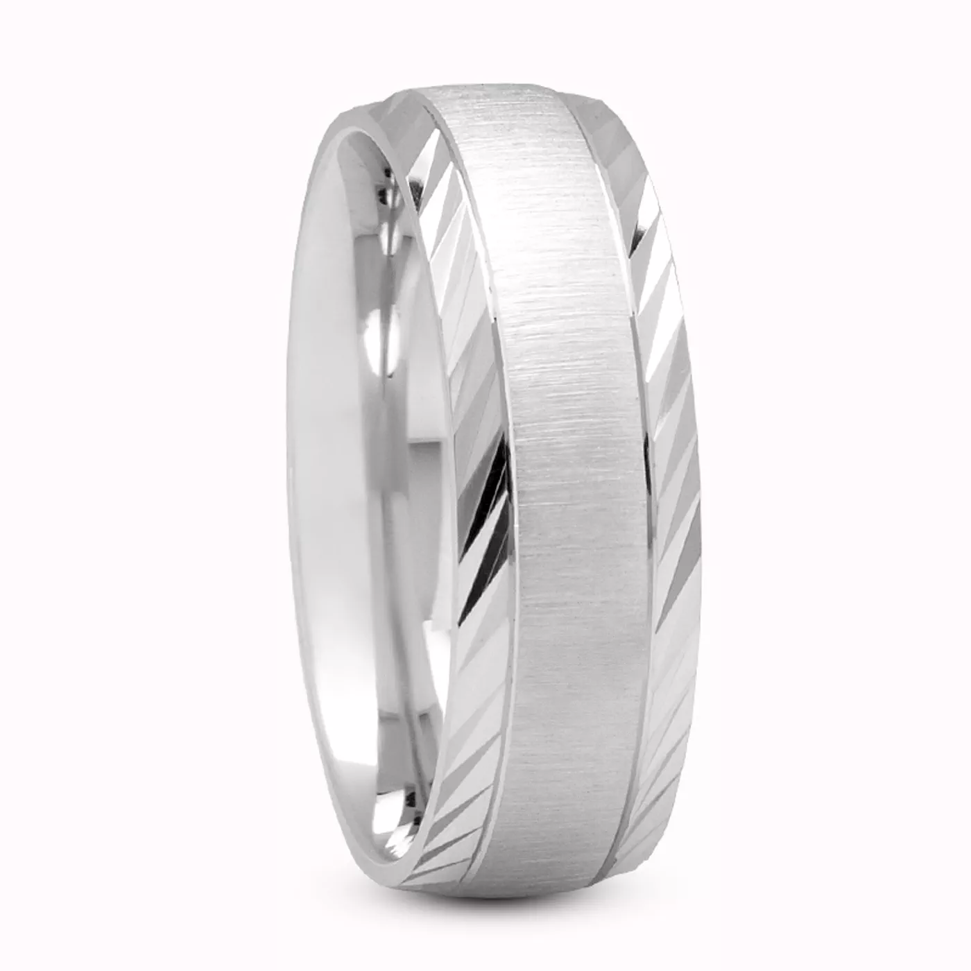 Vega Band With Diamond Cut Edges (7mm)