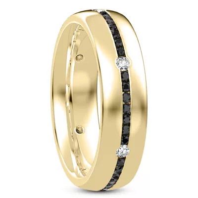 Black-White Contrast Eternity Band (6mm)