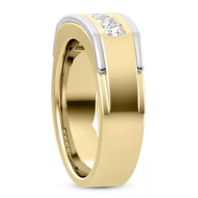 Five-Stone Princess-Cut Channel-Set Band (5mm)