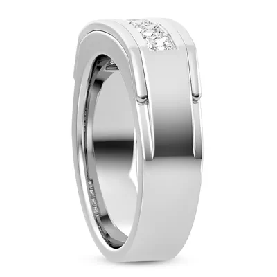 Five-Stone Princess-Cut Channel-Set Band (5mm)