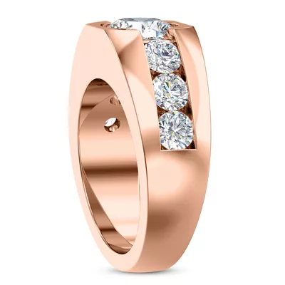 Ala Channel Set Lab Diamond Engagement Ring