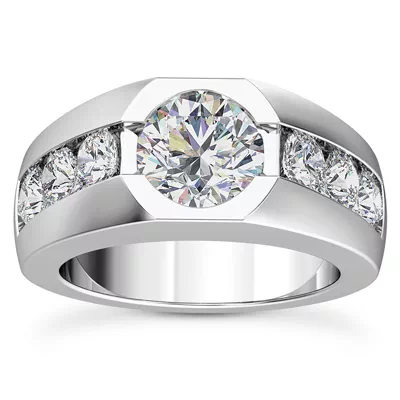 Ala Channel Set Lab Diamond Engagement Ring
