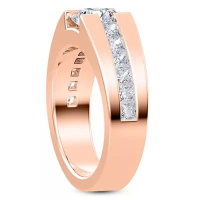 York Lab Princess Channel Set Engagement Ring