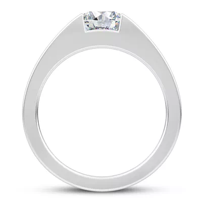 York Lab Princess Channel Set Engagement Ring