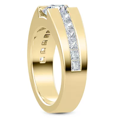 York Princess Channel Set Engagement Ring