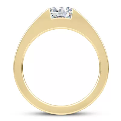 York Princess Channel Set Engagement Ring