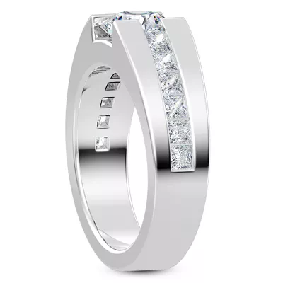 York Princess Channel Set Engagement Ring