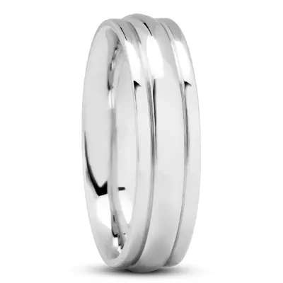 Edo Ridged Band (7mm)