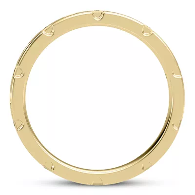 Crater Eternity Wedding Band