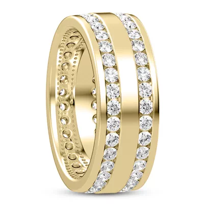 Double Row Lab Diamond Eternity Band (7mm)