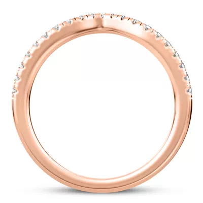 Maplewood Curved Pavé Band