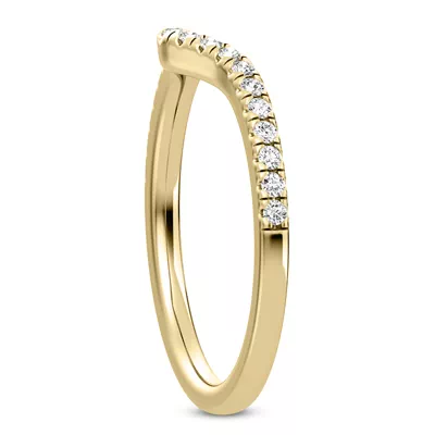 Maplewood Curved Pavé Band