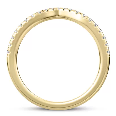Maplewood Curved Pavé Band