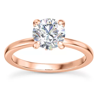 Solo Diamond Accent Solitaire Engagement Ring