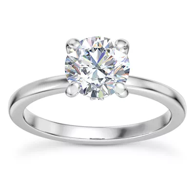 Solo Diamond Accent Solitaire Engagement Ring