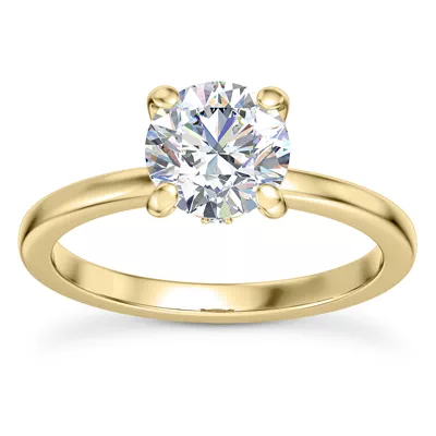 Solo Diamond Accent Solitaire Engagement Ring