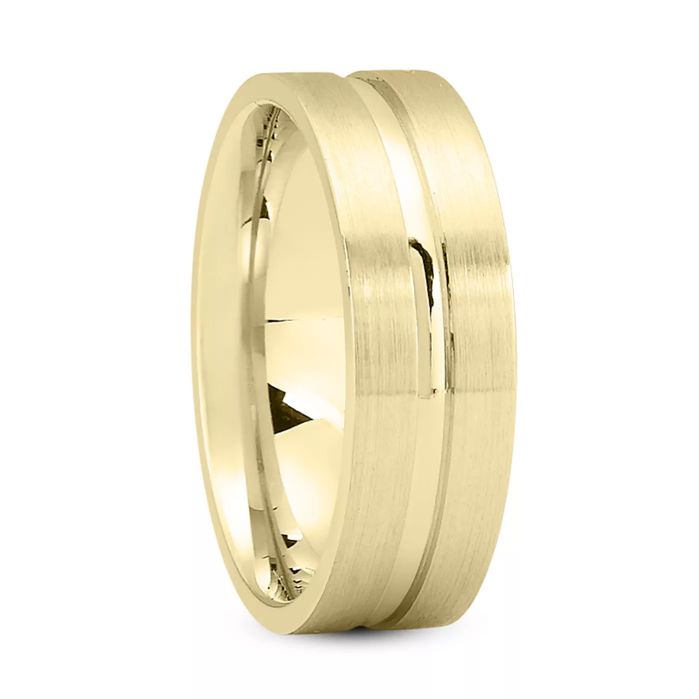 Hale Wide Groove Band With Satin Finish (7mm)