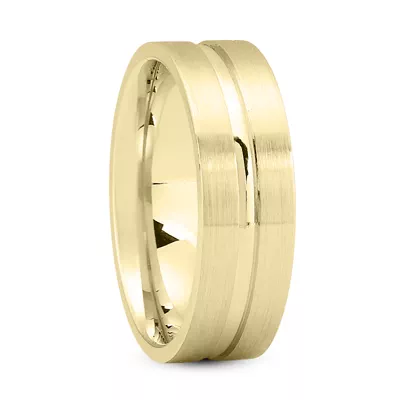 Hale Wide Groove Band With Satin Finish (7mm)