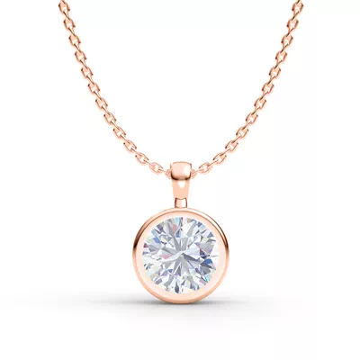 Lumina Classic Solitaire Bezel Pendant