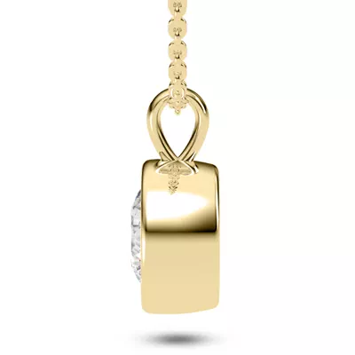 Lumina Classic Solitaire Bezel Pendant