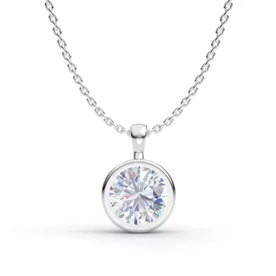 Lumina Classic Solitaire Bezel Pendant