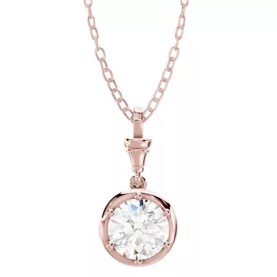Finial Solitaire Pendant