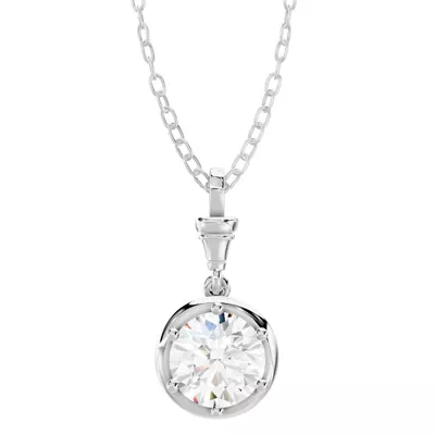 Finial Solitaire Pendant
