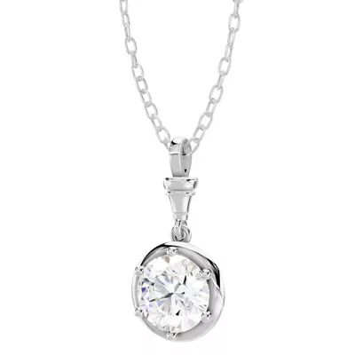 Finial Solitaire Pendant