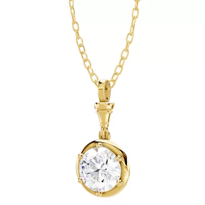 Finial Solitaire Pendant