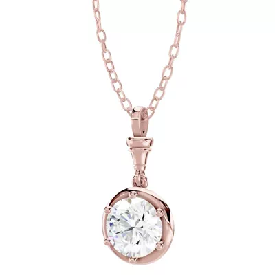 Finial Solitaire Pendant