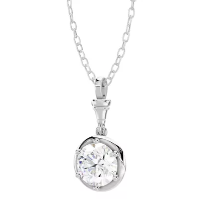 Finial Solitaire Pendant