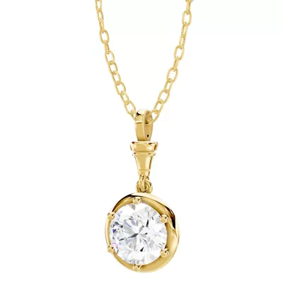Finial Solitaire Pendant