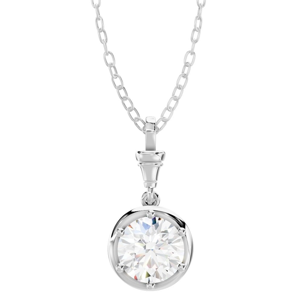 Finial Solitaire Pendant