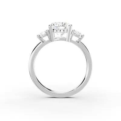 Stacy Three-Stone Hidden Halo Engagement Ring (.25 ct. tw.)